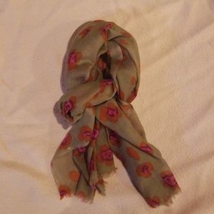 Tan, Orange and Pink Scarf